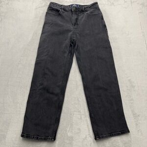 Hollister‎ Ultra High Rise Dad Jeans Charcoal Wash Size 30x29 Baggy Y2K 90s